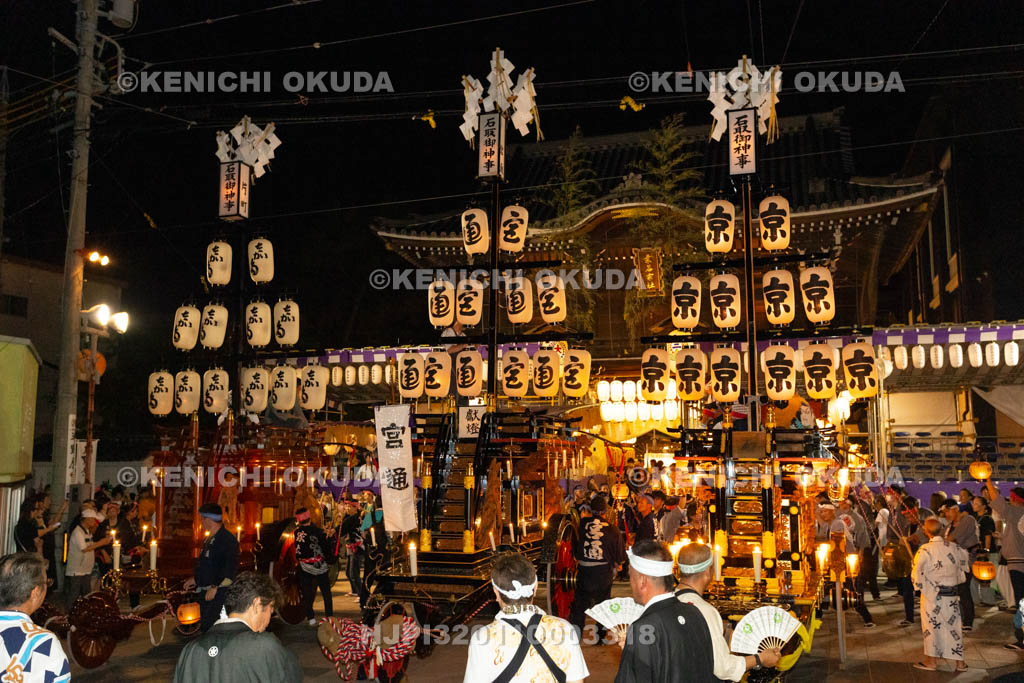 三重県　桑名石取祭　試楽　祭車