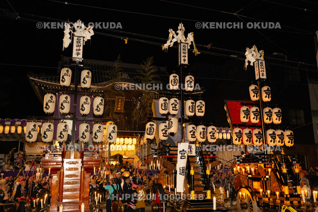 三重県　桑名石取祭　試楽　祭車