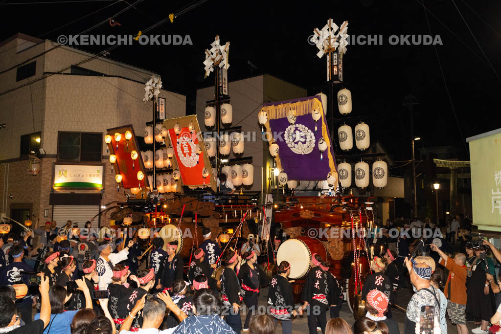 三重県　桑名石取祭　試楽　祭車