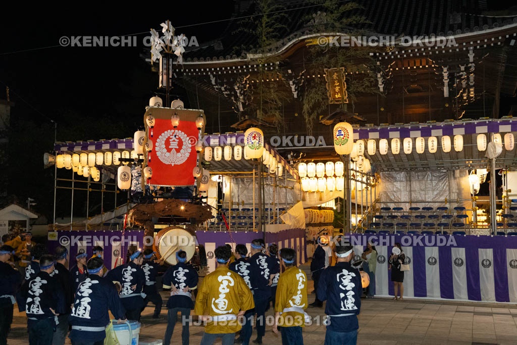 三重県　桑名石取祭　本楽・叩き出し　祭車（宮通）