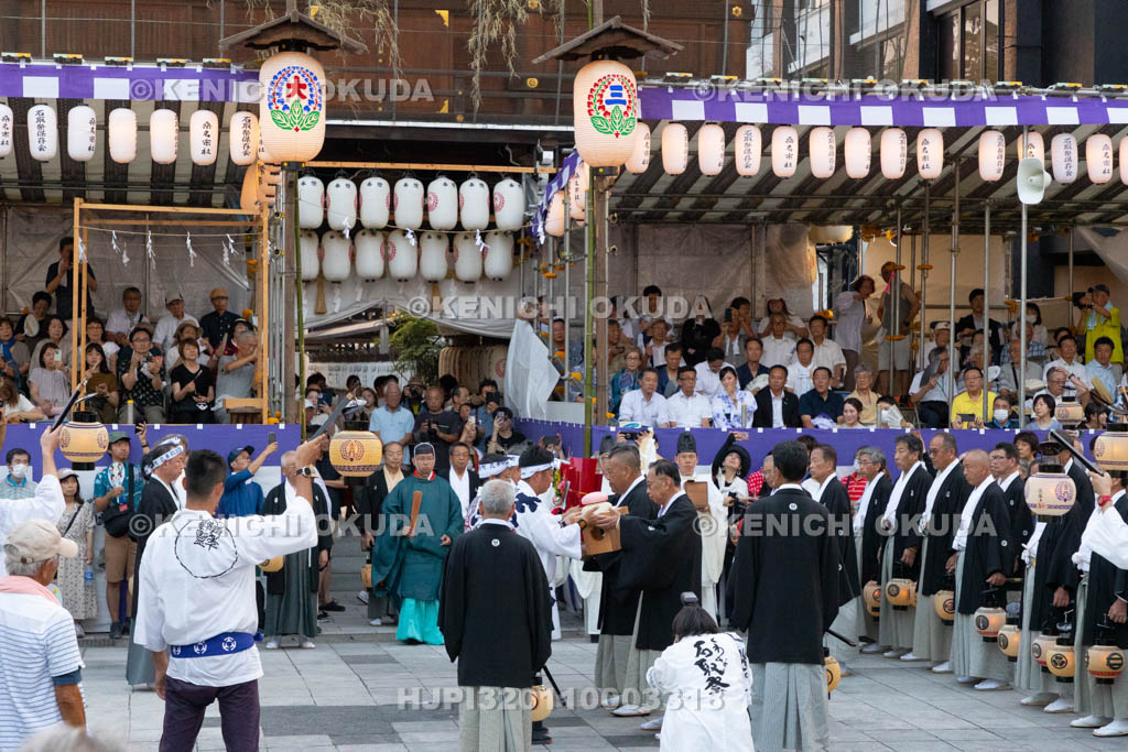三重県　桑名石取祭　斎火受渡・渡祭始式（本楽）