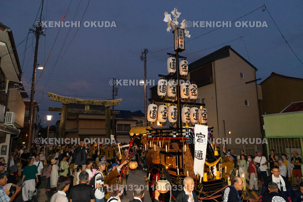 三重県　桑名石取祭　花車渡祭（本楽）　祭車（宮通）