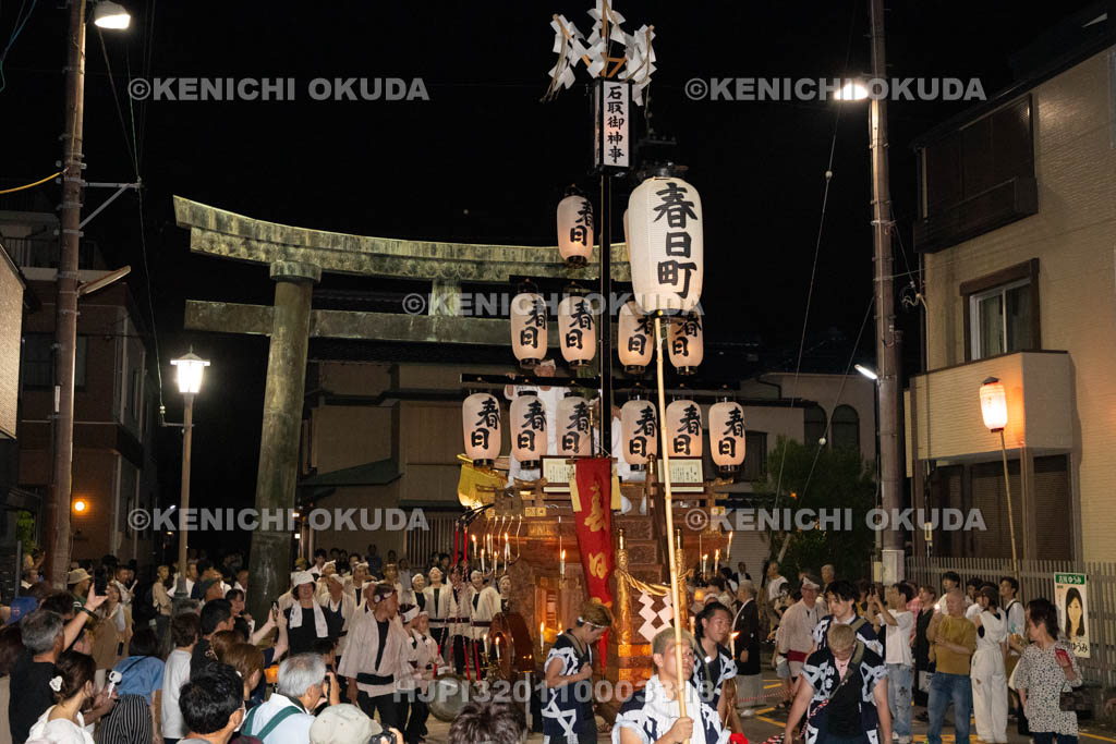 三重県　桑名石取祭　花車渡祭（本楽）　祭車（春日町）