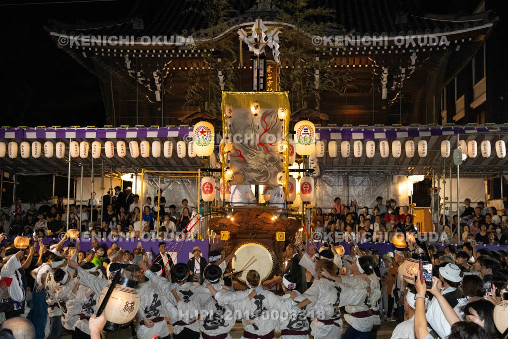 三重県　桑名石取祭　花車渡祭（本楽）　祭車（春日町）