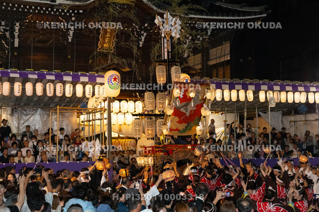 三重県　桑名石取祭　花車渡祭（本楽）　祭車（宮北）