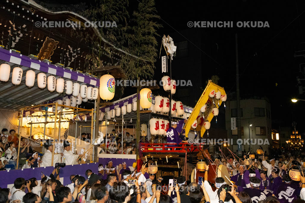 三重県　桑名石取祭　花車渡祭（本楽）　祭車（西馬道）