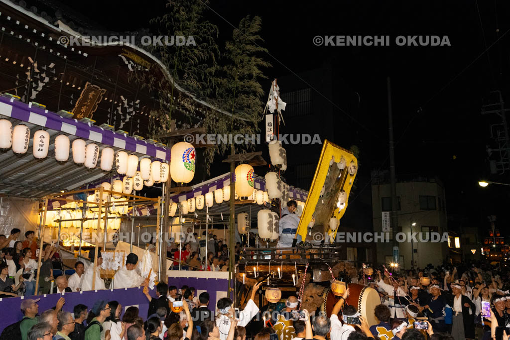 三重県　桑名石取祭　花車渡祭（本楽）　祭車（福江町）