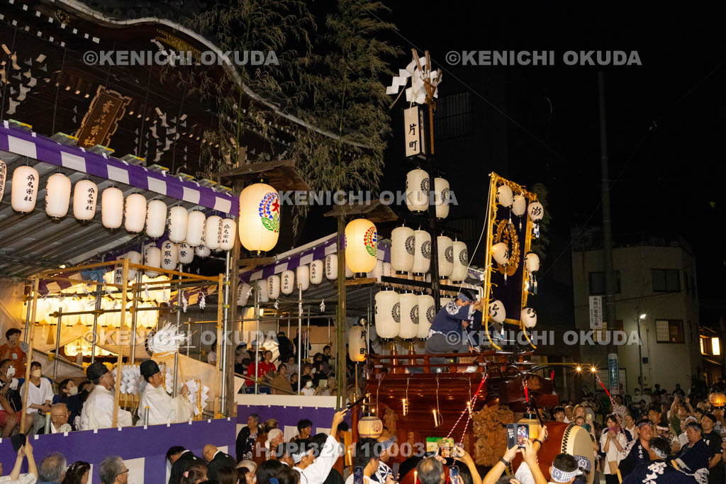 三重県　桑名石取祭　花車渡祭（本楽）　祭車（片町）