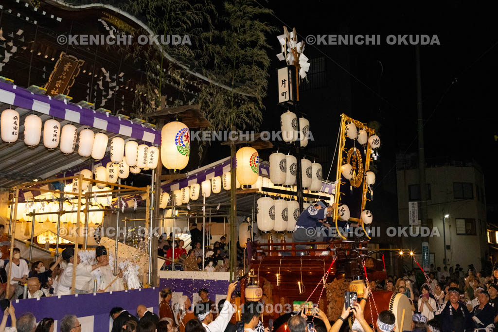 三重県　桑名石取祭　花車渡祭（本楽）　祭車（片町）