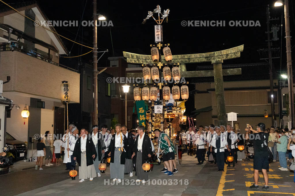 三重県　桑名石取祭　花車渡祭（本楽）　祭車（西鍋屋町）