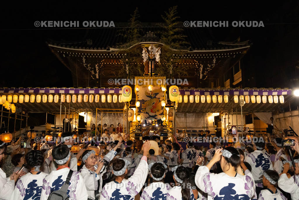 三重県　桑名石取祭　花車渡祭（本楽）　祭車（西鍋屋町）