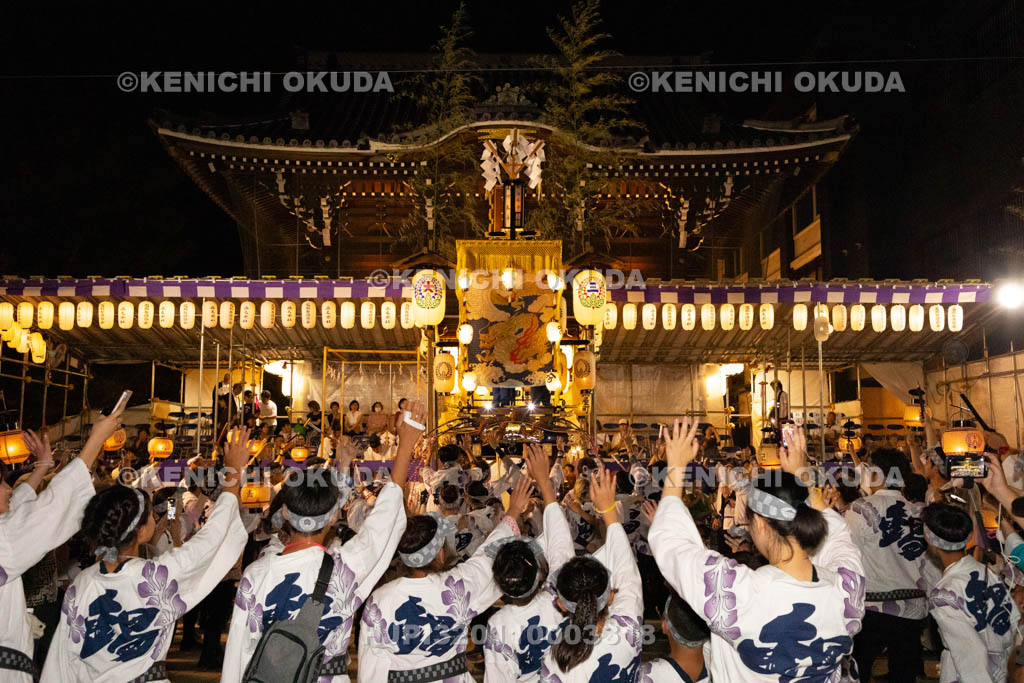 三重県　桑名石取祭　花車渡祭（本楽）　祭車（西鍋屋町）