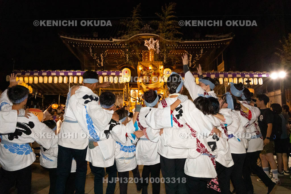 三重県　桑名石取祭　花車渡祭（本楽）　祭車（上野町）