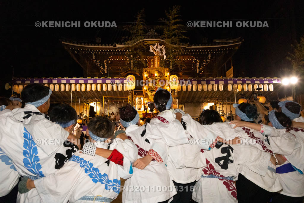 三重県　桑名石取祭　花車渡祭（本楽）　祭車（上野町）