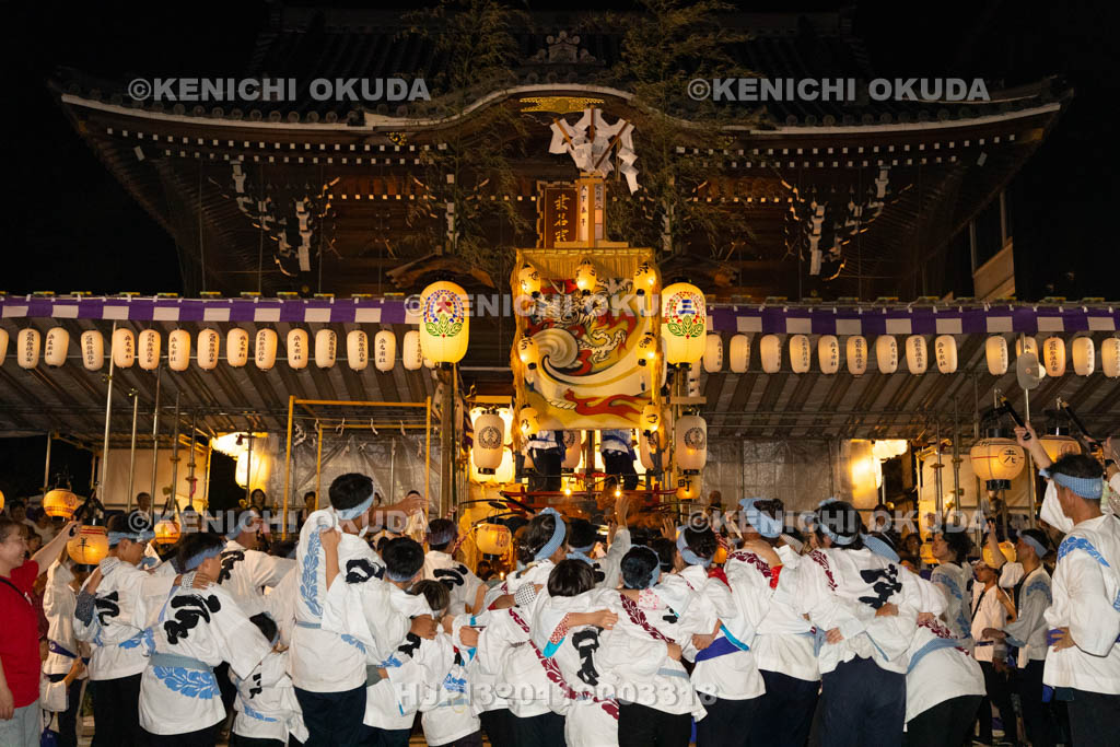 三重県　桑名石取祭　花車渡祭（本楽）　祭車（上野町）