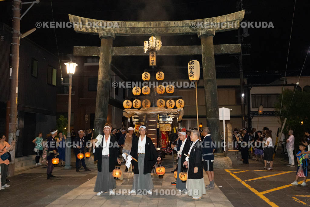 三重県　桑名石取祭　花車渡祭（本楽）　祭車（西舩馬町）