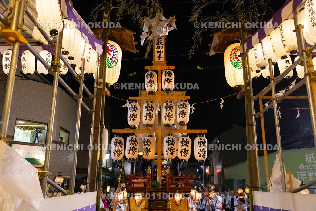 三重県　桑名石取祭　花車渡祭（本楽）　祭車（上野町）