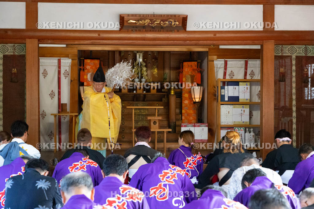 三重県　富田の鯨船行事　鎮火祭　修祓の儀