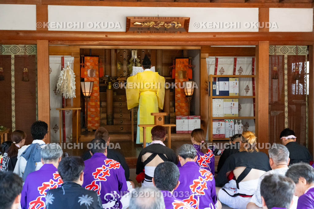 三重県　富田の鯨船行事　鎮火祭　祝詞奏上
