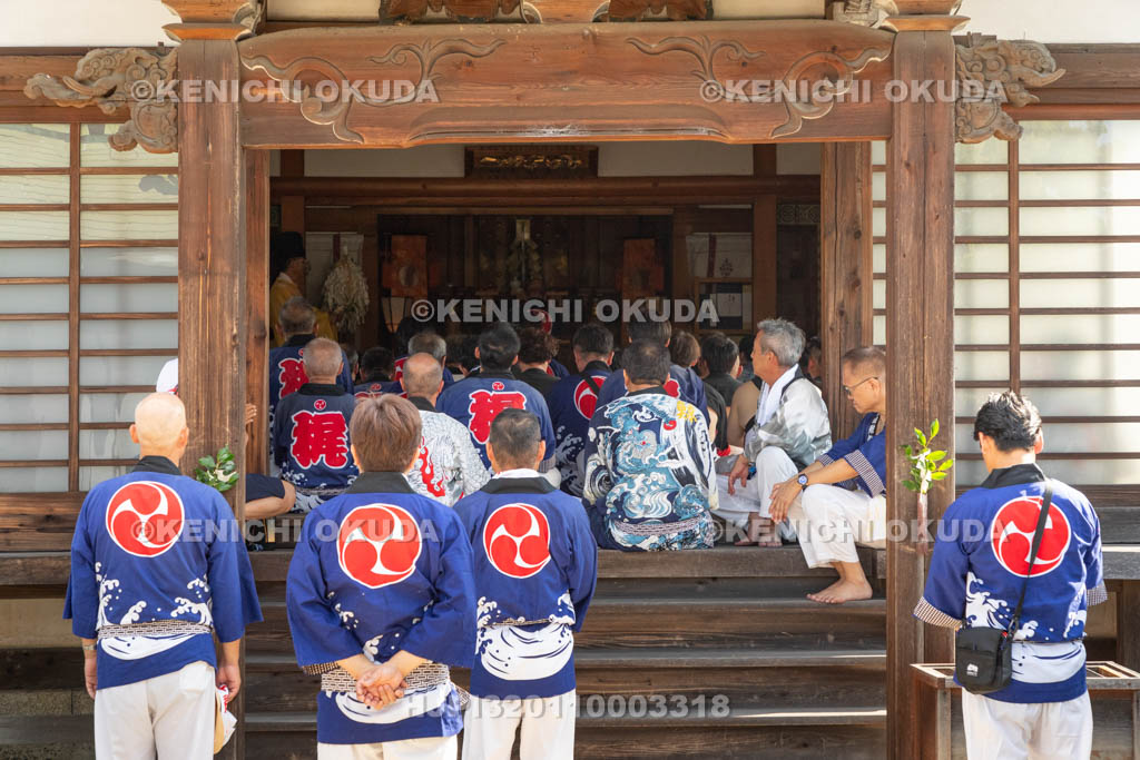 三重県　富田の鯨船行事　鎮火祭　玉串拝礼