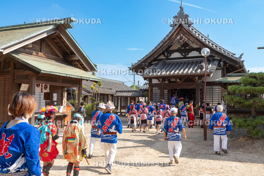 三重県　富田の鯨船行事　鎮火祭　参進