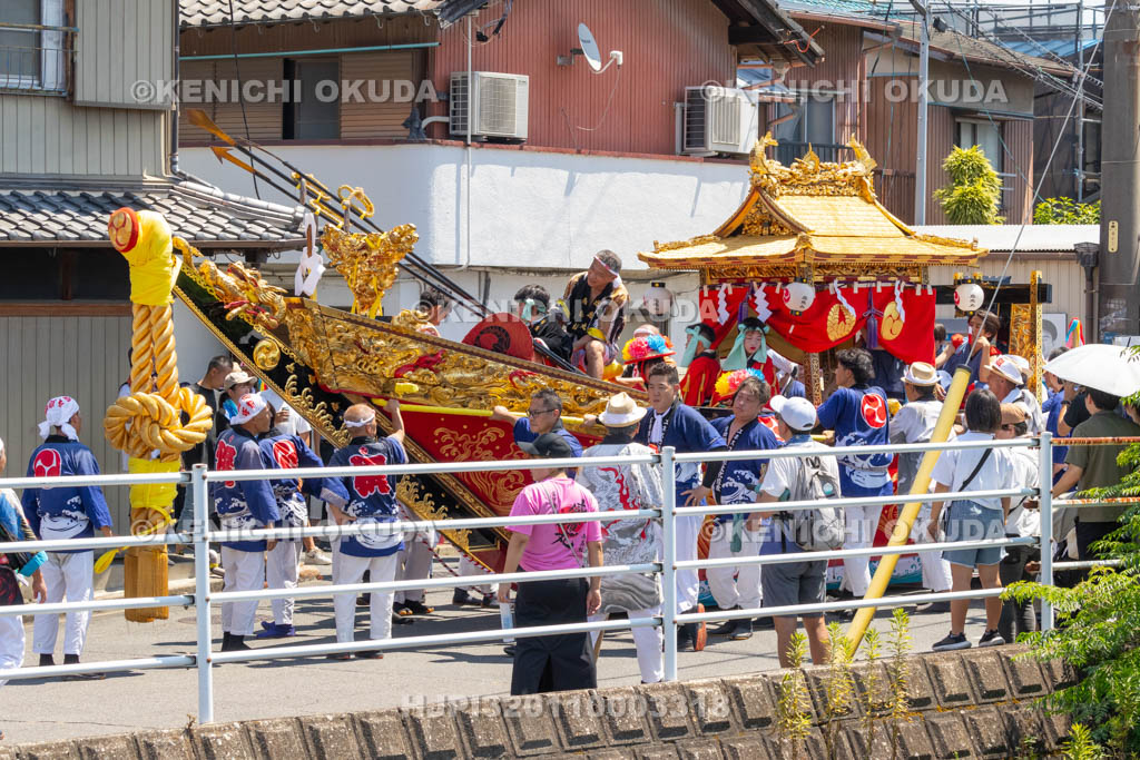 三重県　富田の鯨船行事　町練り　感應丸