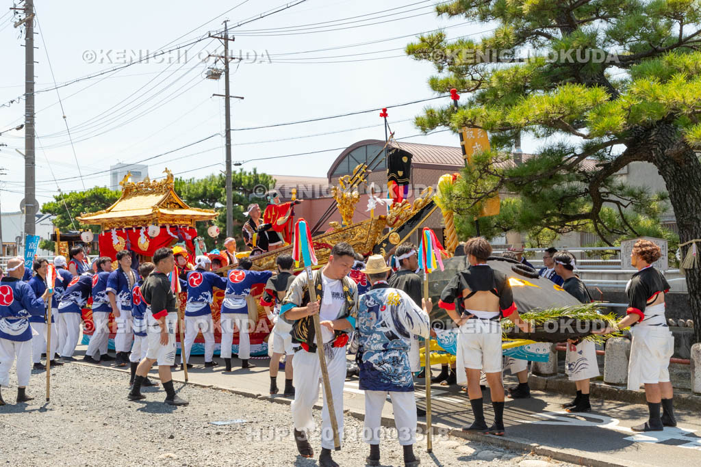 三重県　富田の鯨船行事　町練り　感應丸