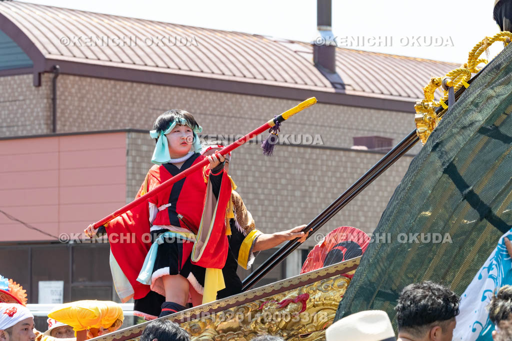 三重県　富田の鯨船行事　町練り　感應丸