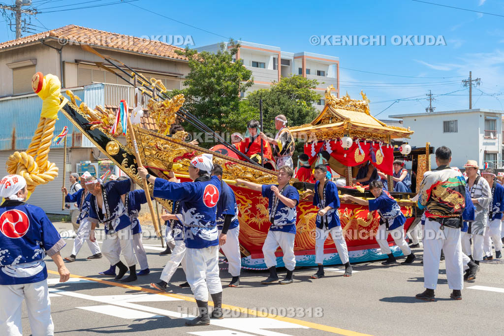 三重県　富田の鯨船行事　町練り　感應丸