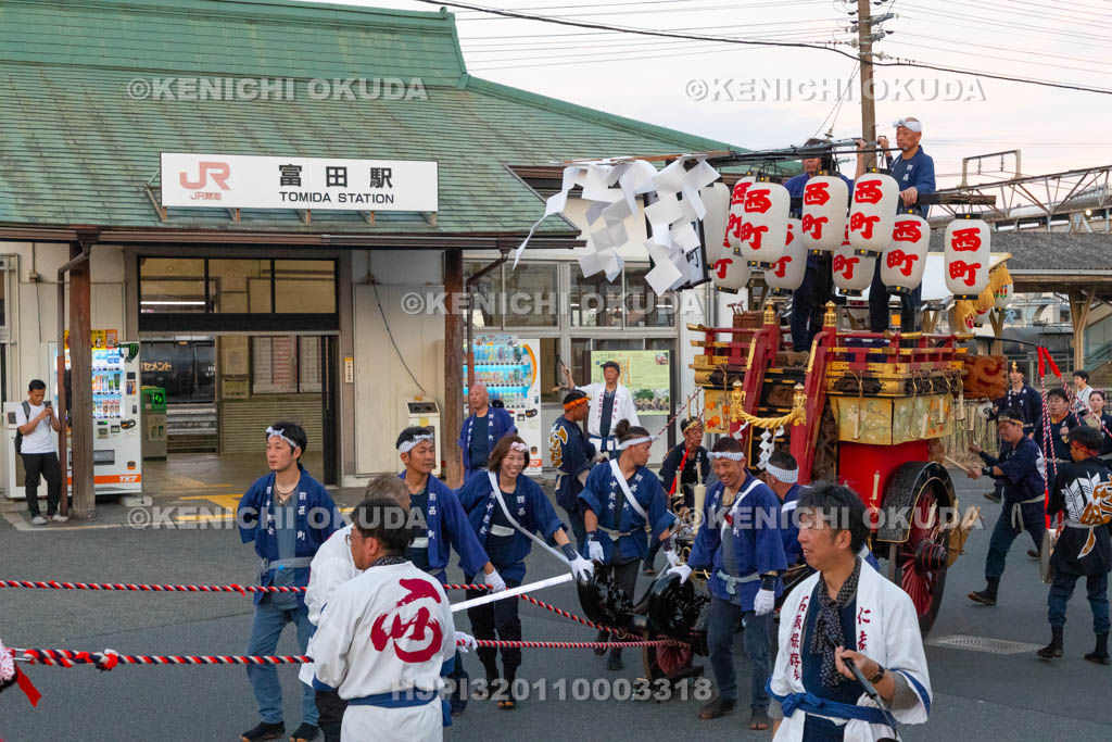 三重県　富田の石取祭　祭車（富田西町）