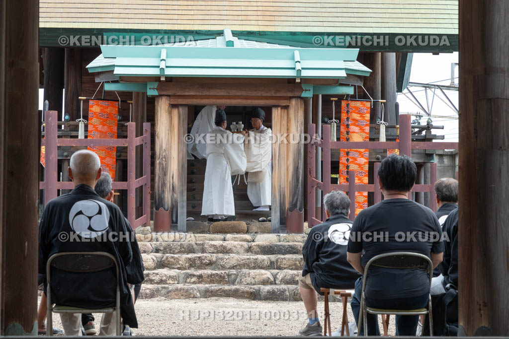 三重県　鳥出神社　例祭　献饌の儀