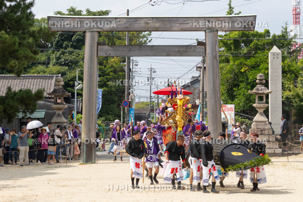 三重県　富田の鯨船行事　本練り　神社丸