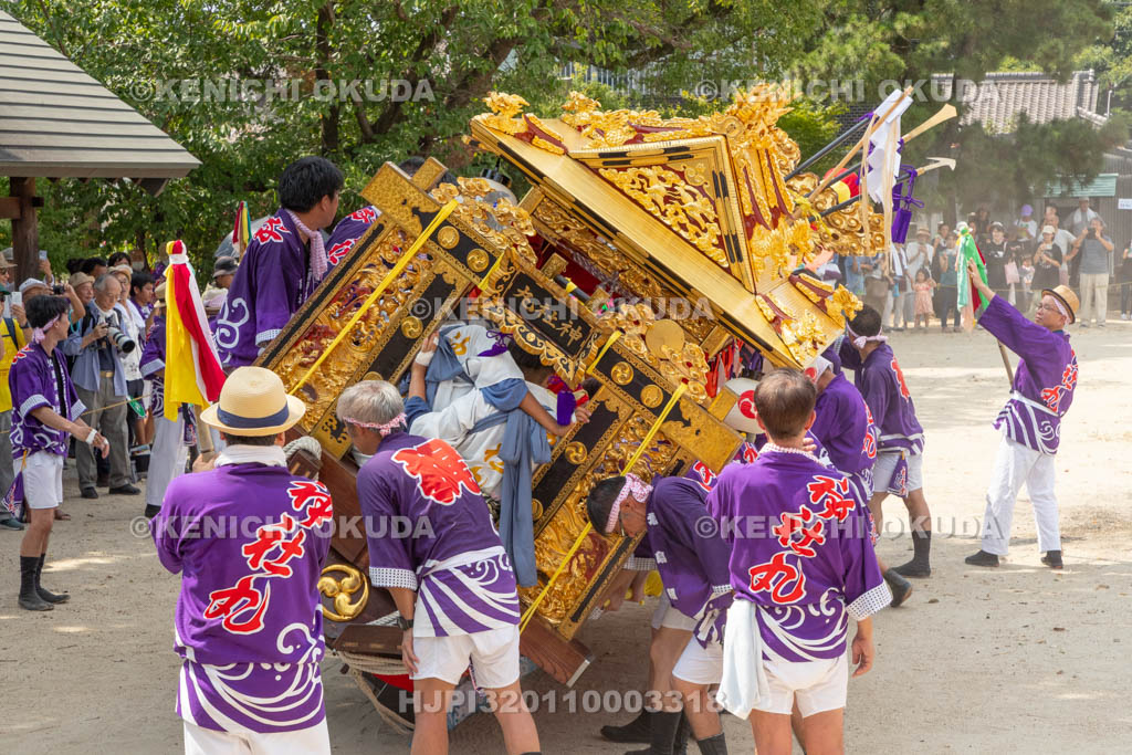 三重県　富田の鯨船行事　本練り　神社丸