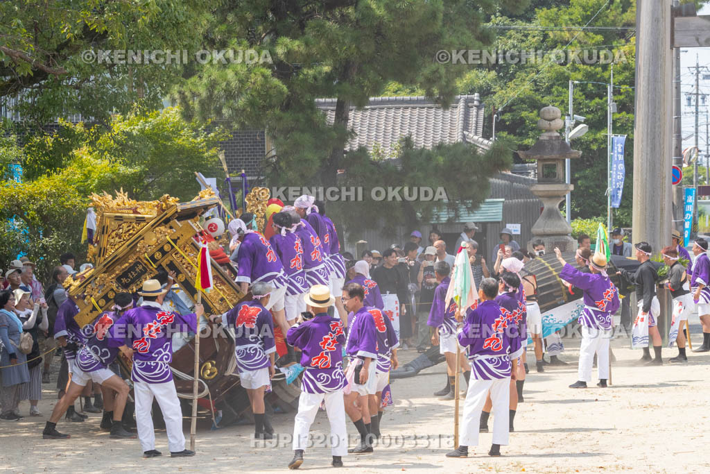 三重県　富田の鯨船行事　本練り　神社丸