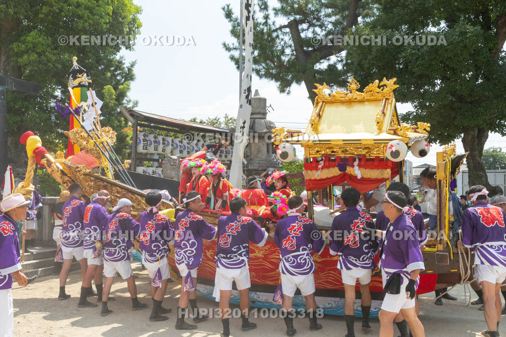 三重県　富田の鯨船行事　本練り　神社丸