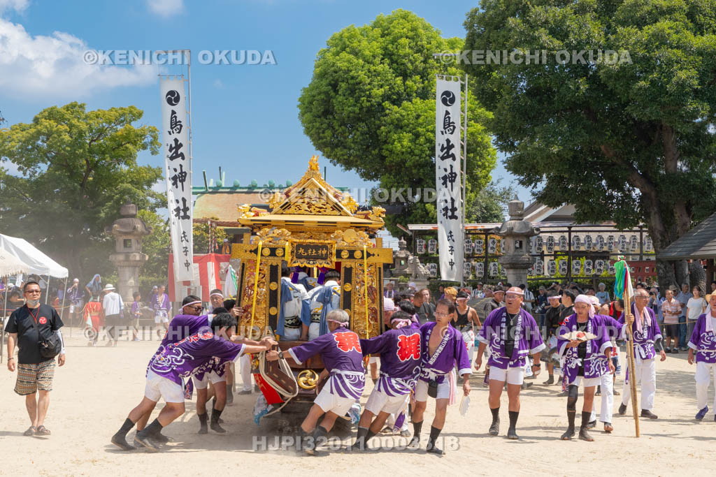 三重県　富田の鯨船行事　本練り　神社丸