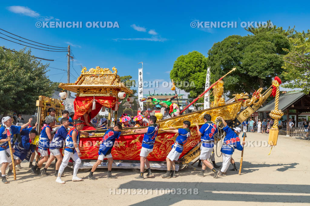 三重県　富田の鯨船行事　本練り　権現丸