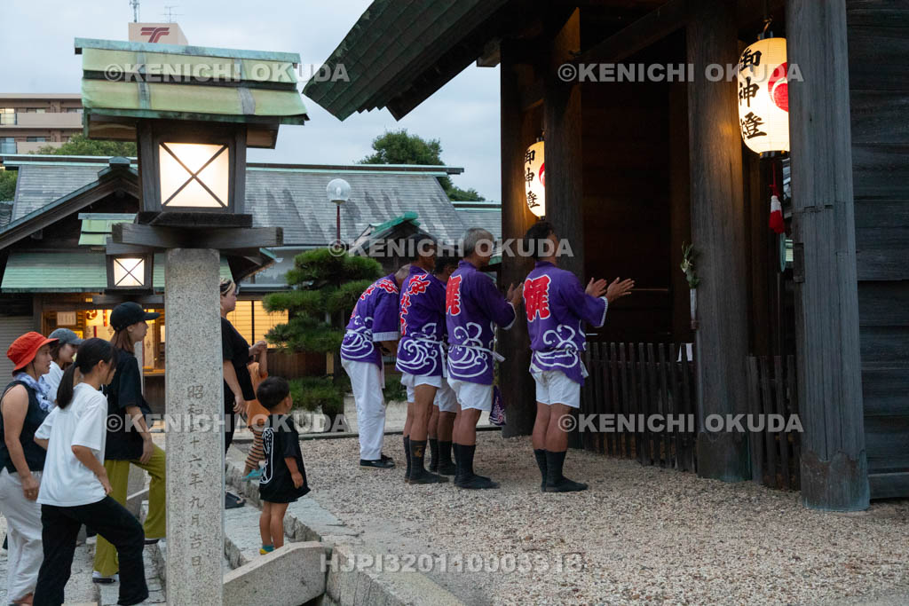 三重県　富田の鯨船行事　宮参り