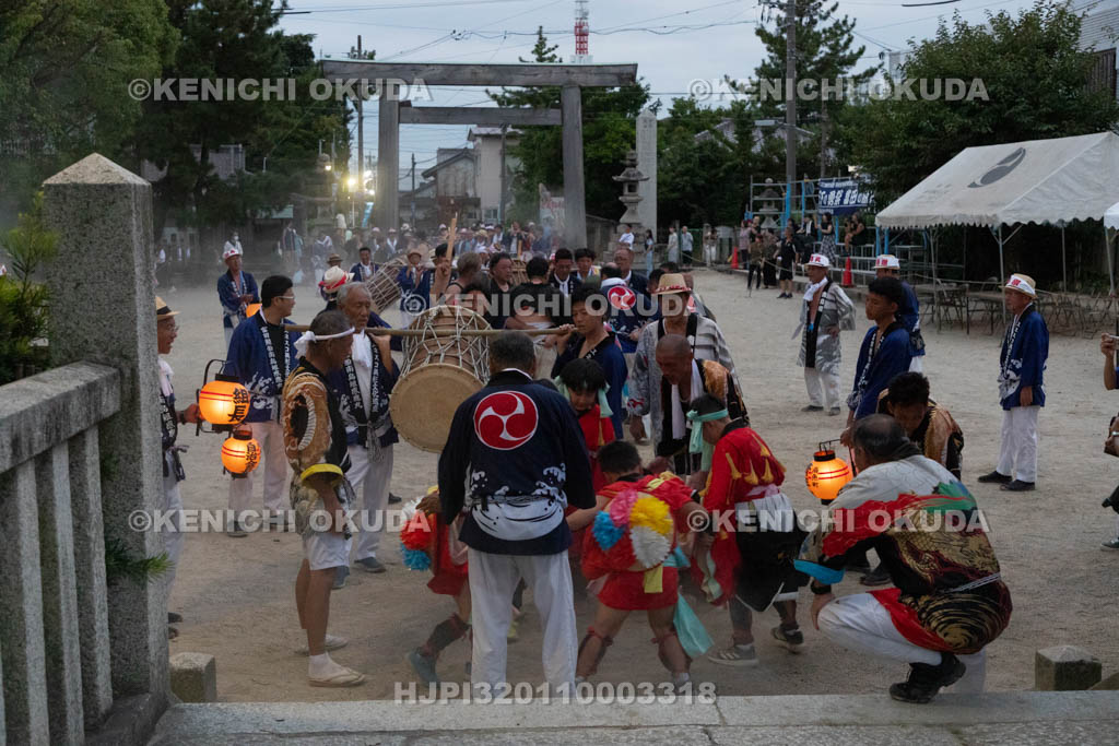 三重県　富田の鯨船行事　宮参り