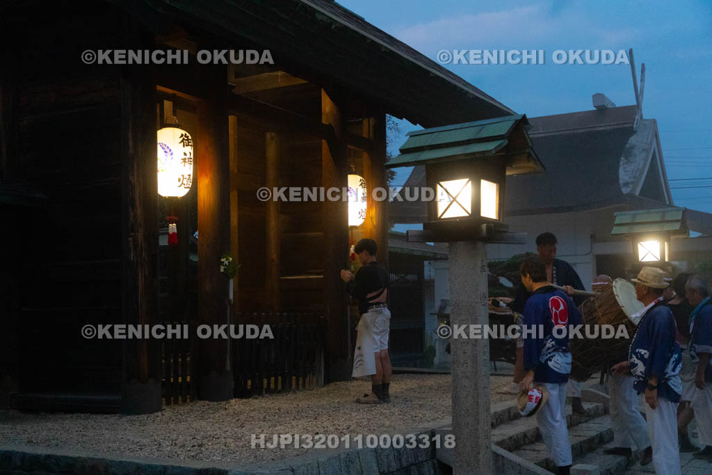 三重県　富田の鯨船行事　宮参り