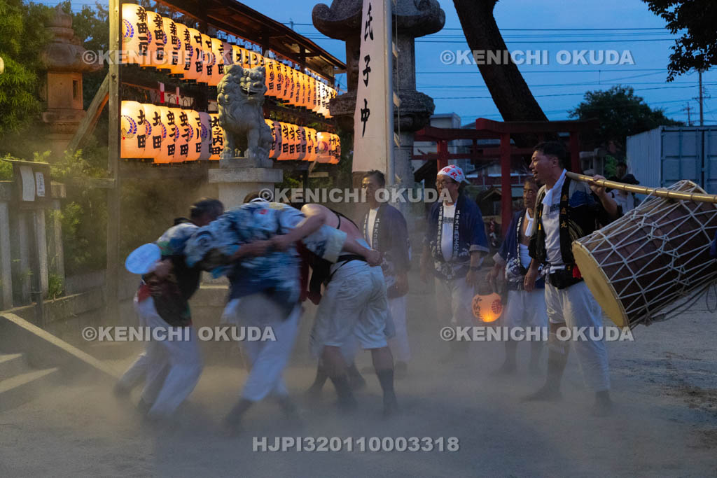 三重県　富田の鯨船行事　宮参り