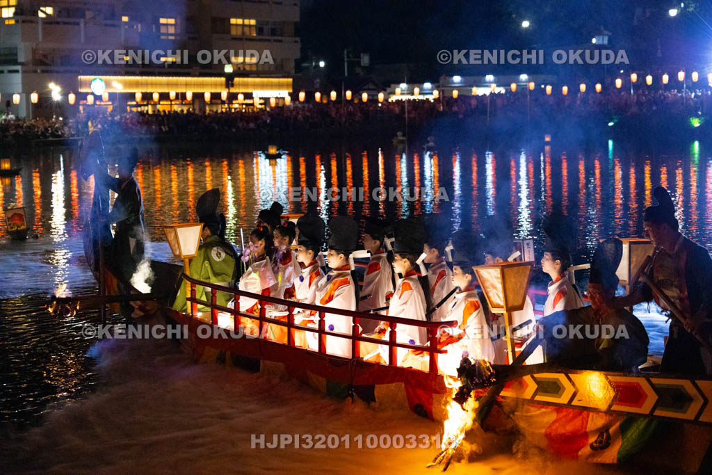 奈良県　采女祭　管絃船の儀