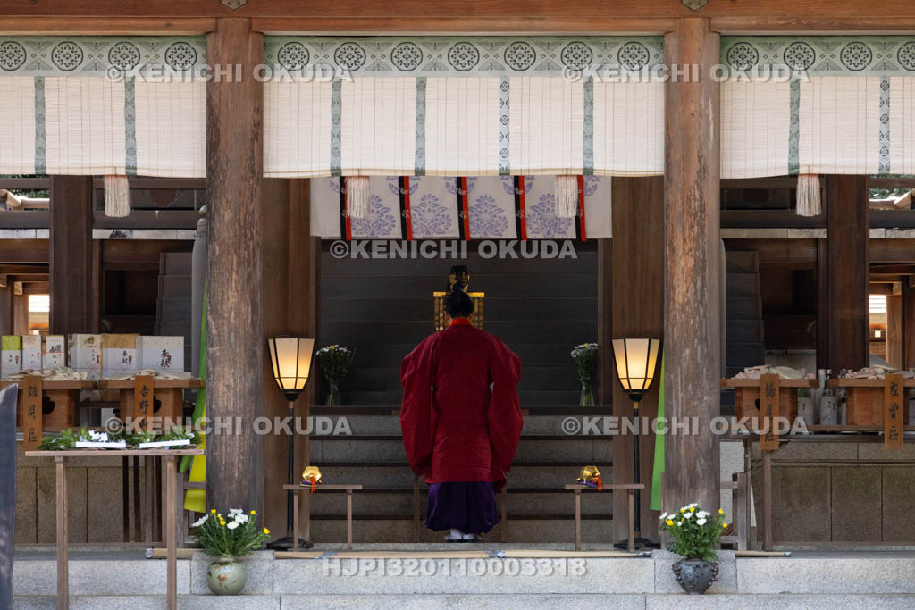 奈良県　吉野神宮　秋の大祭　祝詞奏上