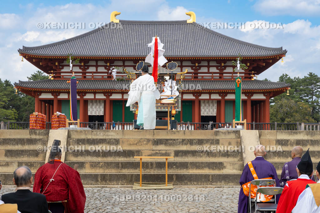 奈良県　氷室神社　例大祭　御旅所祭　修祓の儀