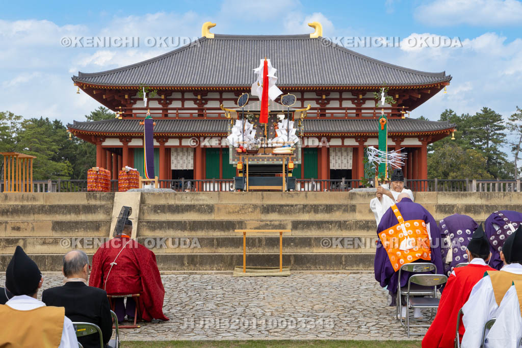 奈良県　氷室神社　例大祭　御旅所祭　修祓の儀