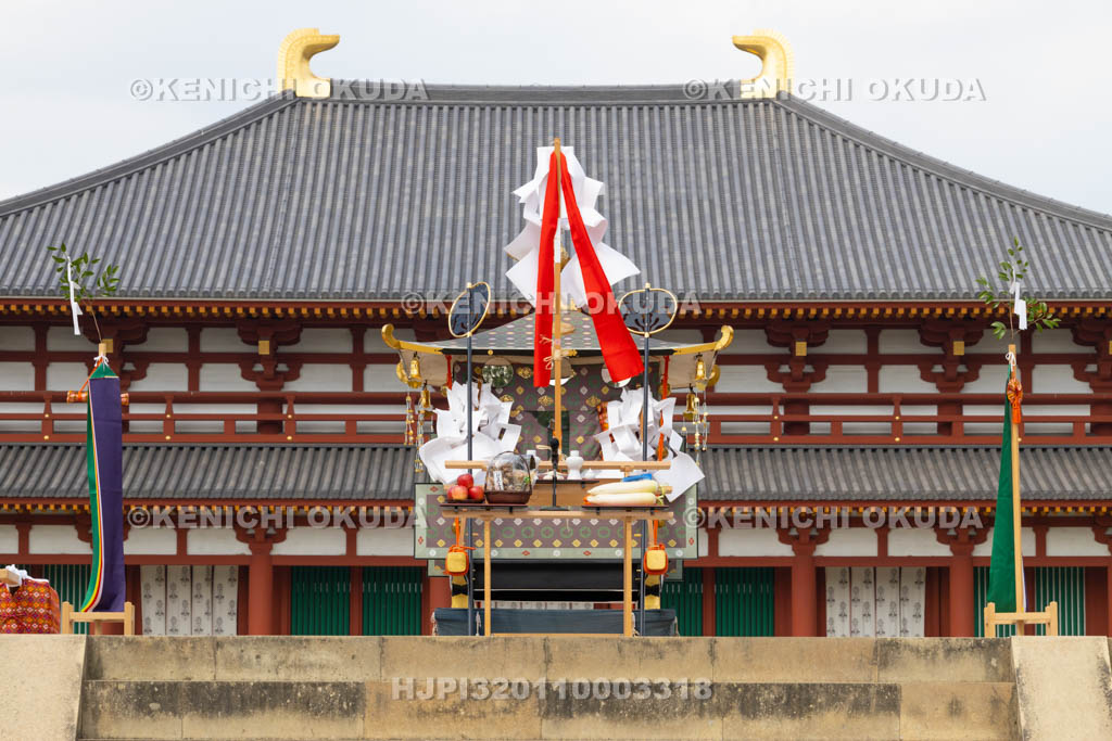 奈良県　氷室神社　例大祭　御旅所の神輿