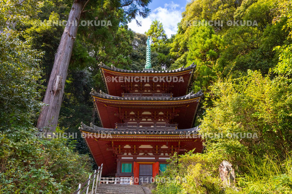 奈良県　松尾寺　三重塔