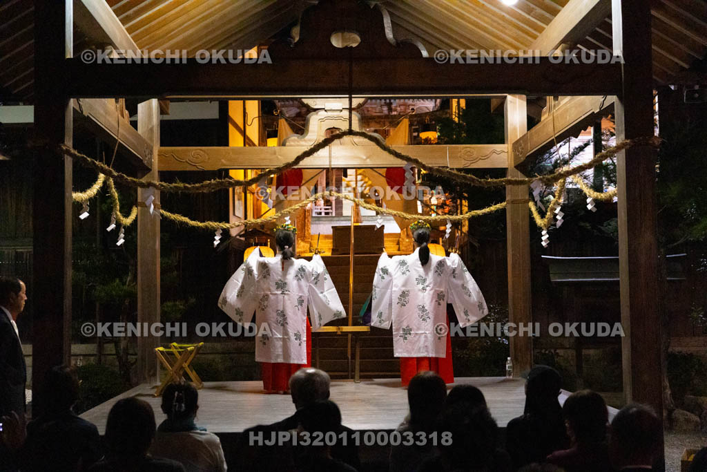 奈良県　長弓寺　伊弉諾神社　例大祭　神楽奉奏