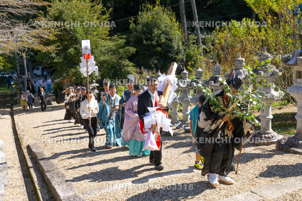 奈良県　柳生八坂神社　例大祭　お渡り
