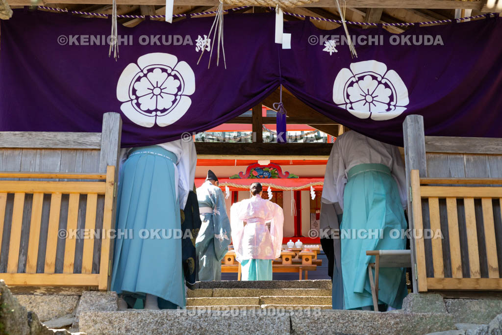 奈良県　柳生八坂神社　例大祭　祝詞奏上